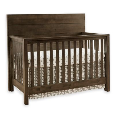 rustic grey crib and dresser set