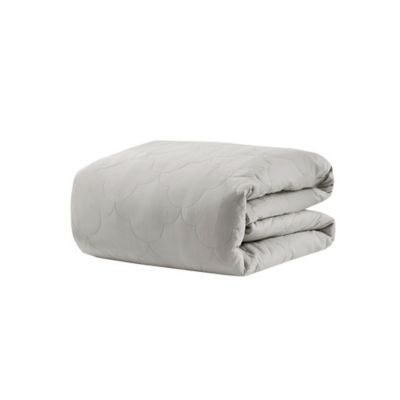 Beautyrest&reg; Deluxe Cotton 18 lb. Weighted Throw Blanket in Grey