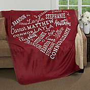 Close to Her Heart Personalized Blanket