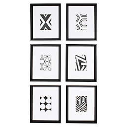 Kate And Laurel™ Abstract 12-Inch x 15-Inch Framed Wall Art (Set of 6)