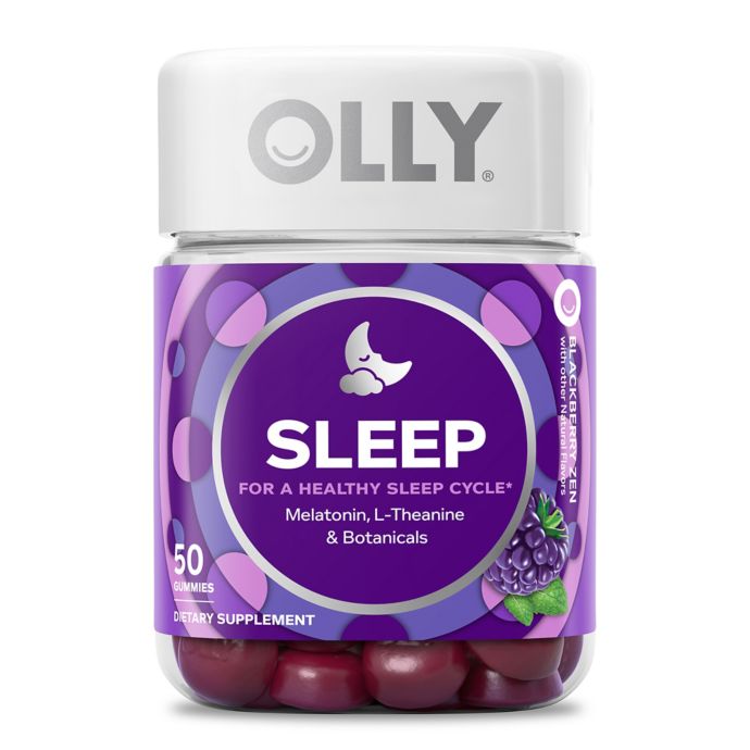 Olly 50 Count Restful Sleep Gummies In Blackberry Zen Bed