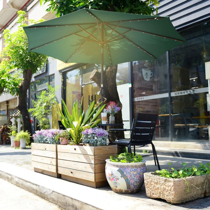 Villacera 9 Foot Led Market Umbrella Bed Bath Beyond