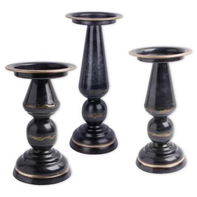 black candle tray