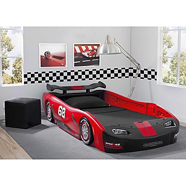 Delta Children Turbo Race Car Twin Bed. View a larger version of this product image.