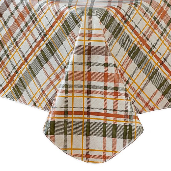 Harvest Plaid Fall Vinyl Tablecloth Bed Bath and Beyond Canada