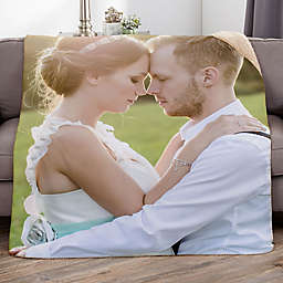 Picture It! Wedding Personalized Photo Sherpa Blanket