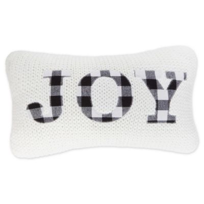 Bee &amp; Willow&trade; Joy Buffalo Oblong Throw Pillow in Ivory