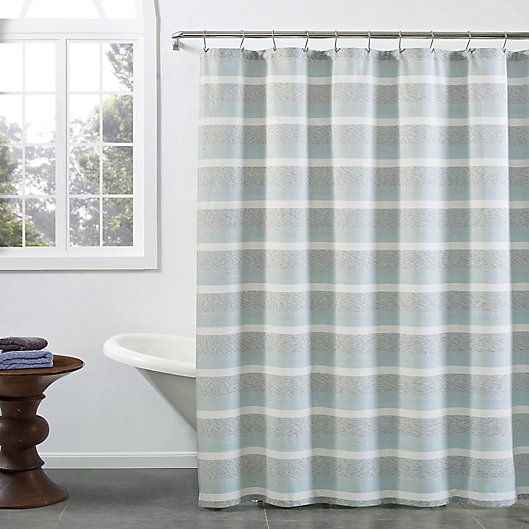 Kas Room Zerena Striped Shower Curtain, Shower Curtain Rod Longer Than 72 Inches