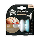 Alternate image 0 for Tommee Tippee&reg; Closer to Nature&reg; 2-Pack Breast-Like Pacifiers in White/Blue
