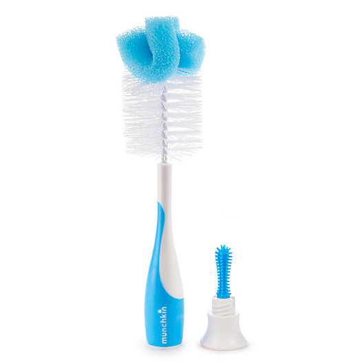 Alternate image 1 for Munchkin® Sponge Bottle Brush in Blue