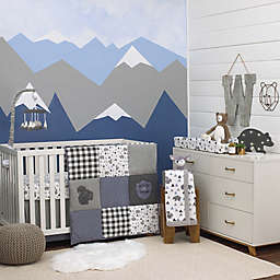 NoJo® Mountain Patchwork 4-Piece Crib Bedding Set in Grey