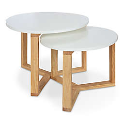 Kate and Laurel™ Rioux 2-Piece Nesting Tables in White