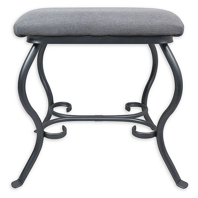 Upholstered Vanity Seat Bed Bath Beyond, Upholstered Vanity Stools And Benches