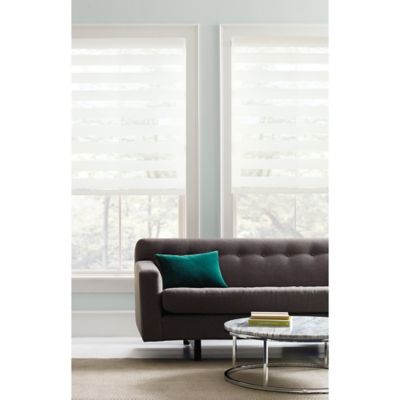 Cordless Room Darkening Double Layered Shade. New Celestial Oyster 72 x 34 In 