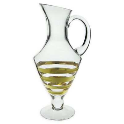 Classic Touch Vivid Brick Gold Pitcher Bed Bath & Beyond