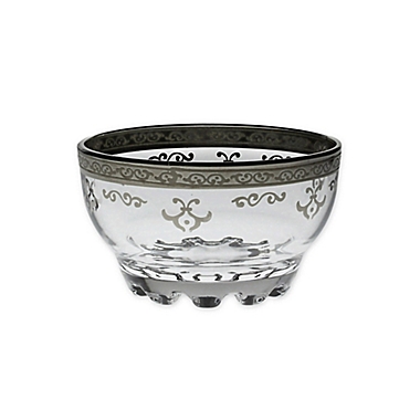 Classic Touch Glim Swirl Dessert Bowls in Silver (Set of 6). View a larger version of this product image.