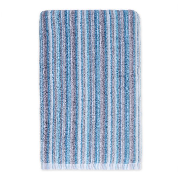 Fashion Value Multi Stripe Towel in Teal | Bed Bath & Beyond