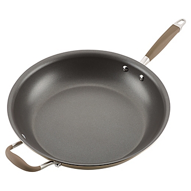 Anolon&reg; Advanced Home Hard-Anodized 14.5-Inch Skillet with Helper Handle in Bronze. View a larger version of this product image.