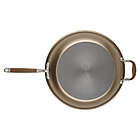 Alternate image 2 for Anolon&reg; Advanced Home Hard-Anodized 14.5-Inch Skillet with Helper Handle in Bronze