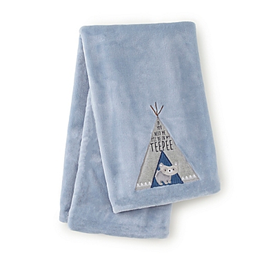 Levtex Baby&reg; Trail Mix Blanket in Blue. View a larger version of this product image.