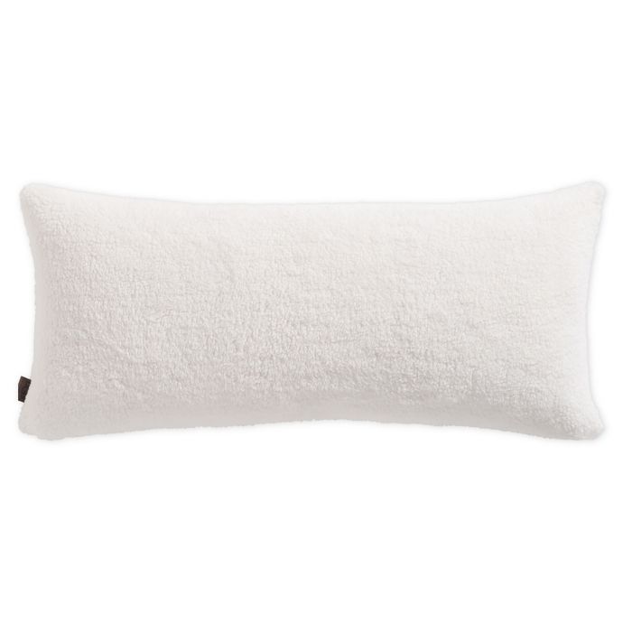 Ugg Sherpa Bolster Throw Pillow In Snow Bed Bath Beyond