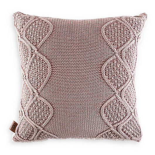 Alternate image 1 for UGG® Boulder Square Throw Pillow in Pink