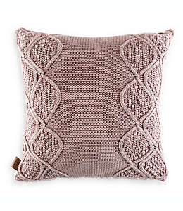 Cojín decorativo de algodón UGG® Boulder color rosa
