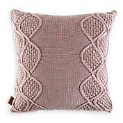 UGG&reg; Boulder Square Throw Pillow in Pink
