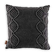 UGG&reg; Boulder Square Throw Pillow in Charcoal