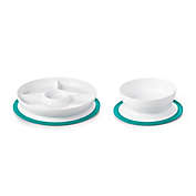 OXO Tot&reg; 2-Piece Stick &amp; Stay Bowl and Divided Plate Set