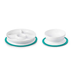 OXO Tot® 2-Piece Stick & Stay Bowl and Divided Plate Set
