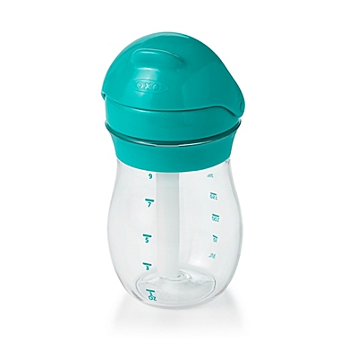 OXO Tot&reg; 2-Pack 9 oz. Transitions Straw Cups in Teal. View a larger version of this product image.