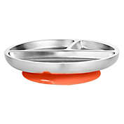 Avanchy Stainless Steel Toddler Plate in Orange