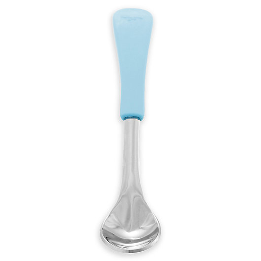 Alternate image 1 for Avanchy Stainless Steel & Silicone Infant Feeding Spoons (Set of 2)