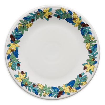 Fiesta&reg; Fall Fantasy Dinner Plate in White