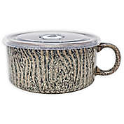 Boston Warehouse&reg; Wood Grain Soup Mug with Lid