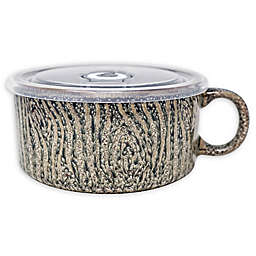 Boston Warehouse® Wood Grain Soup Mug with Lid