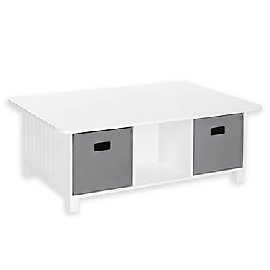 Riverridge&reg; Home Kids Activity Table with Storage Bins in White/Grey. View a larger version of this product image.