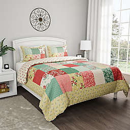 Nottingham Home Floral Reversible Comforter Set