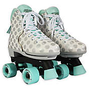 Circle Society Size 12-3 Adjustable Roller Skates in Grey/Aqua
