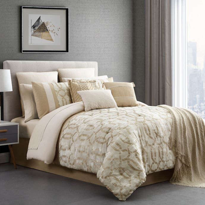 Belmont 14 Piece Jacquard Comforter Set | Bed Bath & Beyond