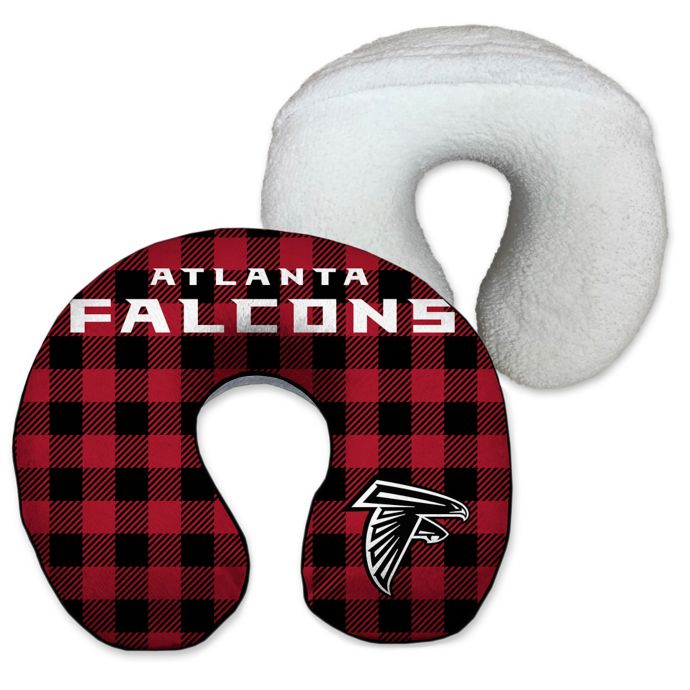 Nfl Atlanta Falcons Buffalo Check Pattern U Neck Memory Foam