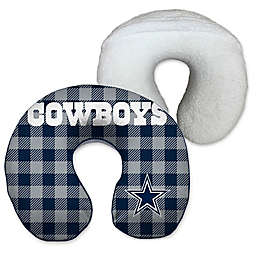 NFL Dallas Cowboys Buffalo Check Pattern U-Neck Memory Foam Travel Pillow