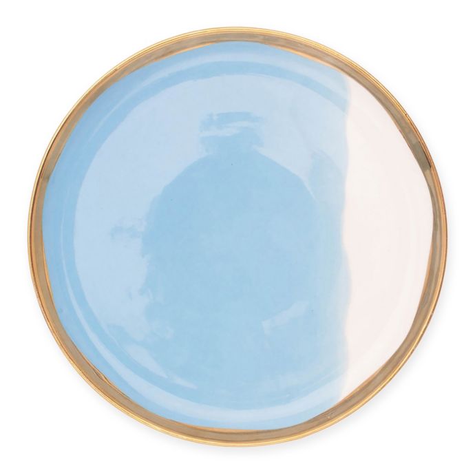 Canvas Home Dauville Gold Salad Plates In Blue Set Of 4 Bed Bath Beyond