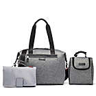 Alternate image 1 for Storsak&reg; Stevie Luxe Diaper Bag in Grey