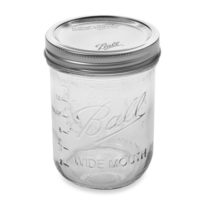 Ball Wide Mouth 12 Pack Glass Canning Jars Bed Bath Beyond