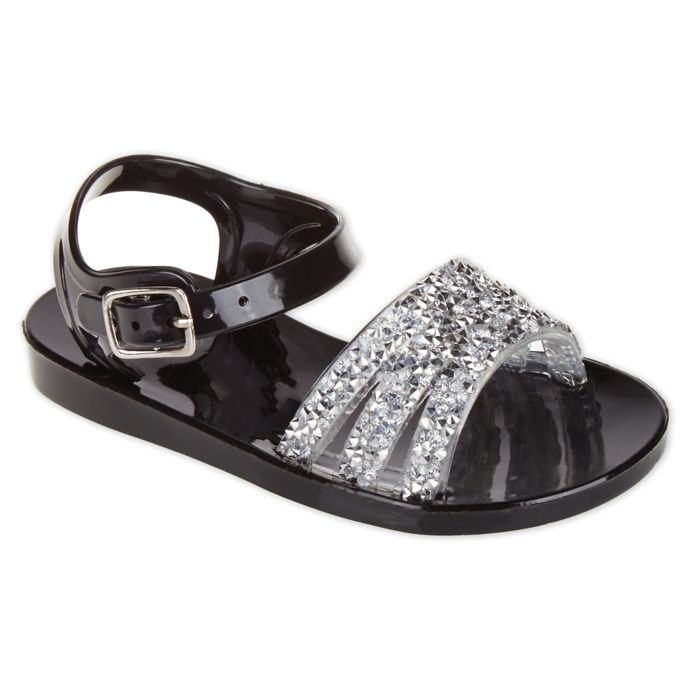 Stepping Stones Jeweled Jelly  Sandals  in Black buybuy BABY