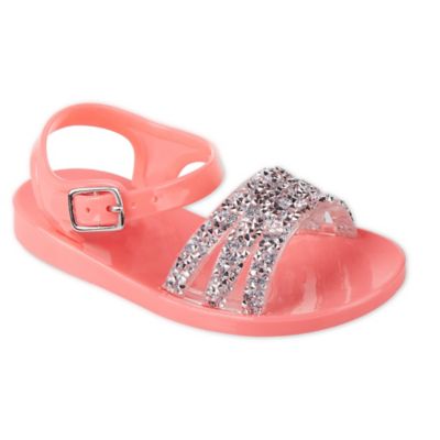 jeweled jelly sandals