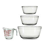 Anchor Hocking 4-Piece Mixing Bowl and Measuring Cup Set