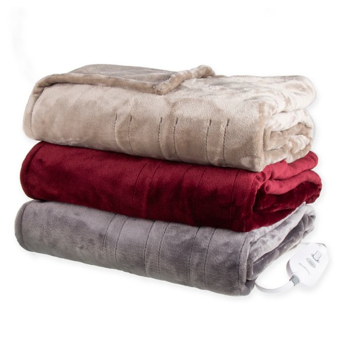 Brookstone® NAP Heated Plush Throw Blanket | Bed Bath & Beyond